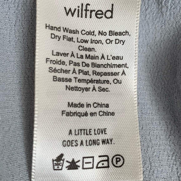 Aritzia Wilfred Faun Cropped Wide Leg Pant Sz S - Picture 7 of 10